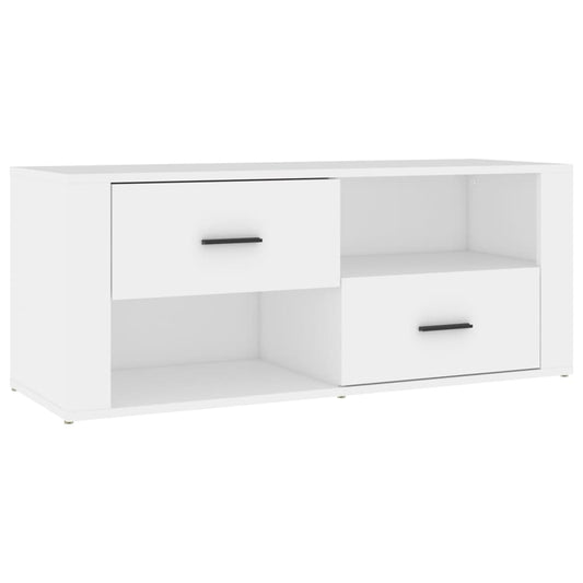TV Cabinet White 100x35x40 cm Engineered Wood TV Cabinet White 100x35x40 cm Engineered Wood