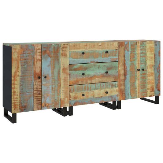 3 Piece Sideboards Solid Wood Reclaimed 3 Piece Sideboards Solid Wood Reclaimed