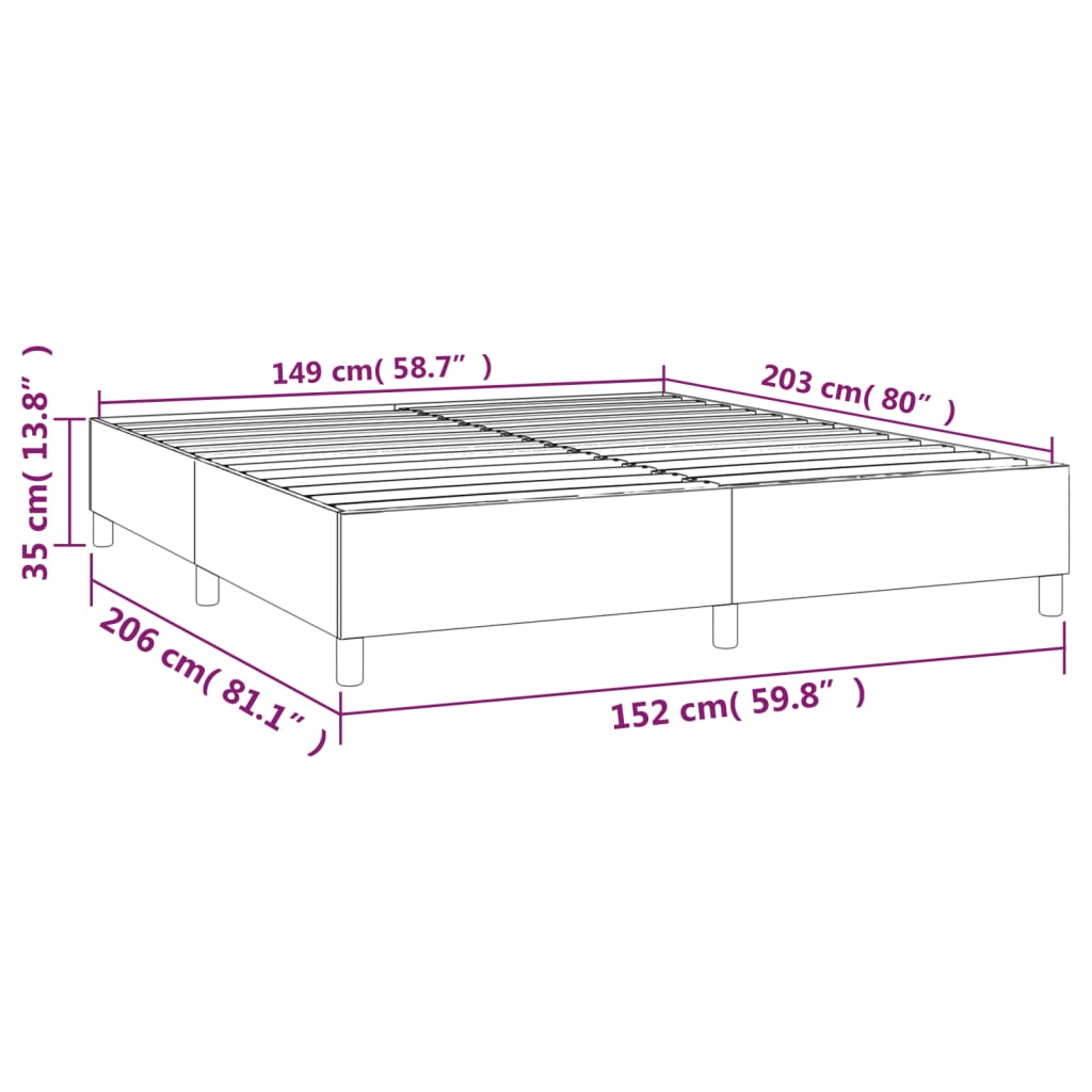 Box Spring Bed Frame Light Grey Queen Velvet