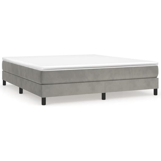 Box Spring Bed Frame Light Grey Super King Velvet (UK/IE/FI/NO only) Box Spring Bed Frame Light Grey Super King Velvet (UK/IE/FI/NO only)