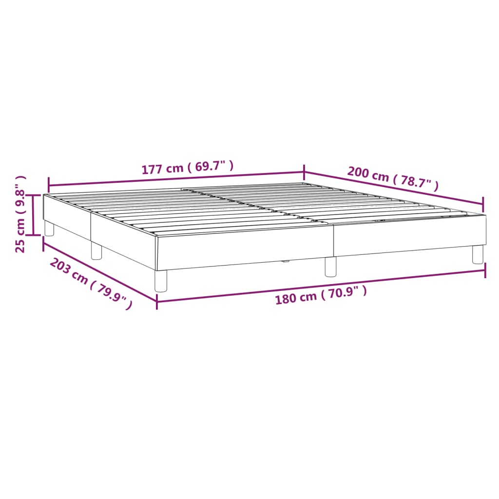 Box Spring Bed Frame Light Grey Super King Velvet