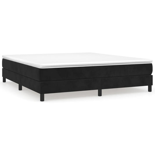 Box Spring Bed Frame Black Super King Velvet (UK/IE/FI/NO only) Box Spring Bed Frame Black Super King Velvet (UK/IE/FI/NO only)