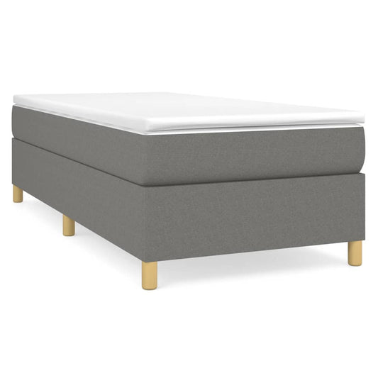 Box Spring Bed Frame Dark Grey Single Fabric (UK/IE/FI/NO only) Box Spring Bed Frame Dark Grey Single Fabric (UK/IE/FI/NO only)