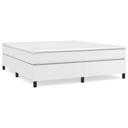 Box Spring Bed Frame White Super King Faux Leather (UK/IE/FI/NO only) Box Spring Bed Frame White Super King Faux Leather (UK/IE/FI/NO only)