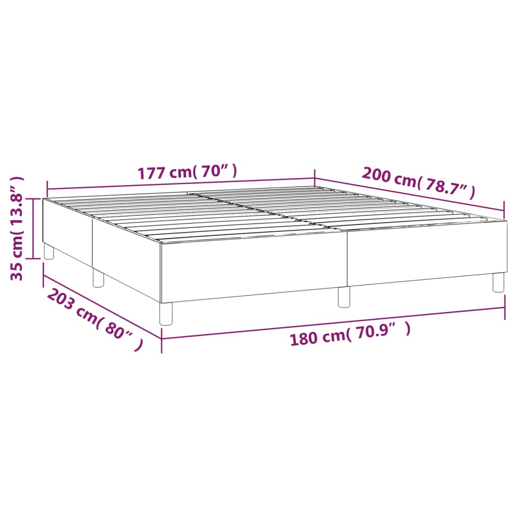 Box Spring Bed Frame Black Super King Velvet