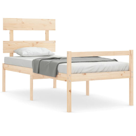 Senior Bed without Mattress 90x200 cm Solid Wood Senior Bed without Mattress 90x200 cm Solid Wood