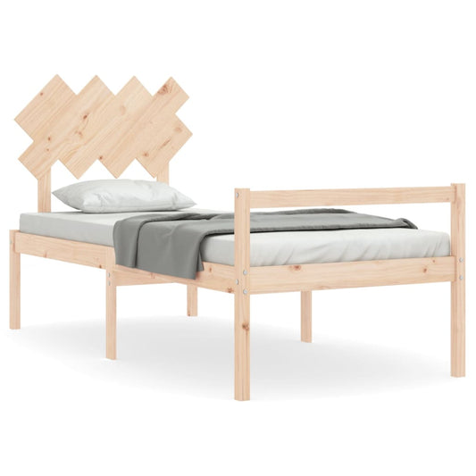 Senior Bed without Mattress 90x200 cm Solid Wood Senior Bed without Mattress 90x200 cm Solid Wood