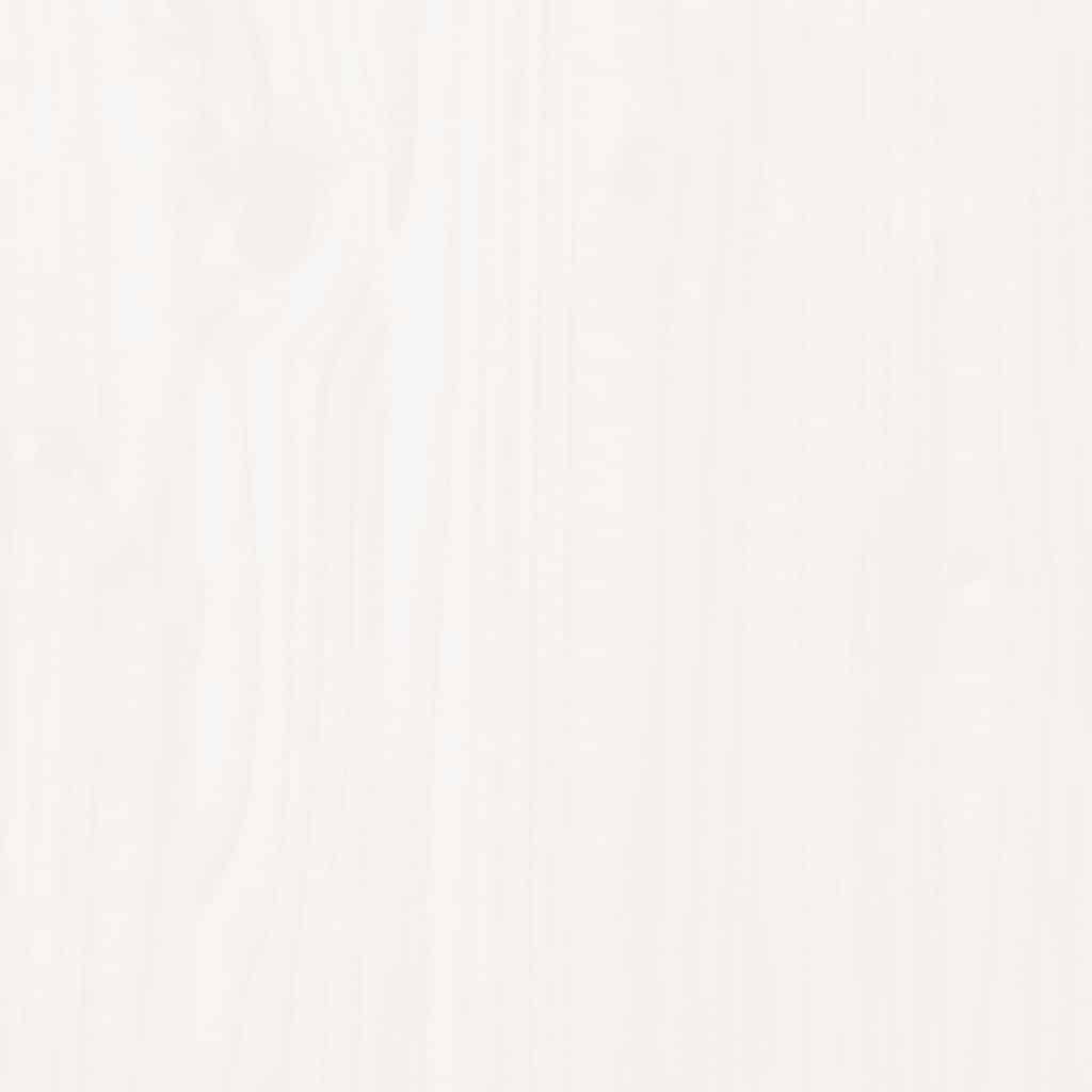 Senior Bed without Mattress White 160x200 cm Solid Wood