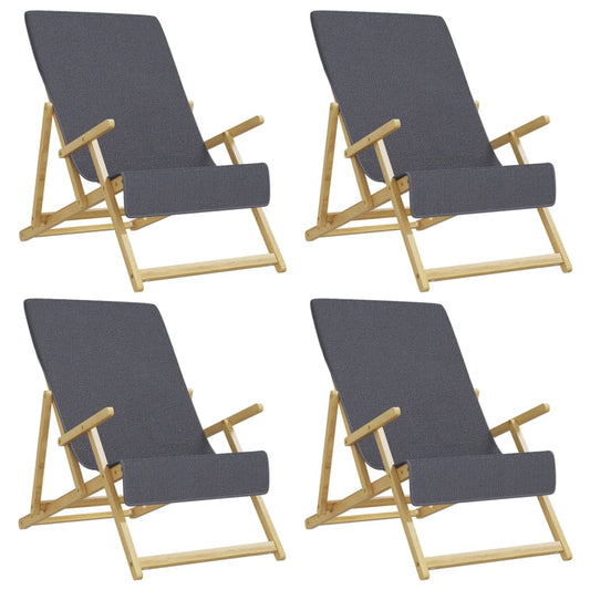 Beach Towels 4 pcs Anthracite 60x135 cm Fabric 400 GSM Beach Towels 4 pcs Anthracite 60x135 cm Fabric 400 GSM