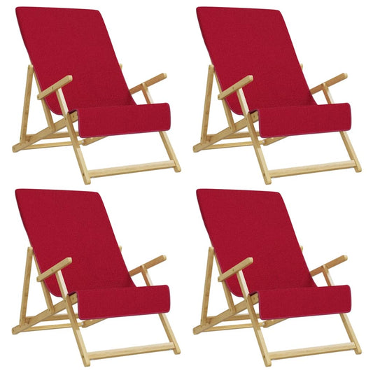 Beach Towels 4 pcs Burgundy 60x135 cm Fabric 400 GSM Beach Towels 4 pcs Burgundy 60x135 cm Fabric 400 GSM