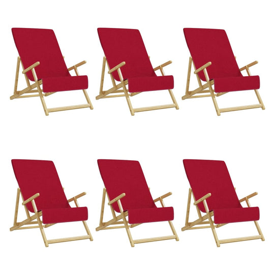 Beach Towels 6 pcs Burgundy 60x135 cm Fabric 400 GSM Beach Towels 6 pcs Burgundy 60x135 cm Fabric 400 GSM