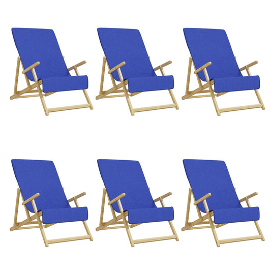 Beach Towels 6 pcs Royal Blue 60x135 cm Fabric 400 GSM Beach Towels 6 pcs Royal Blue 60x135 cm Fabric 400 GSM
