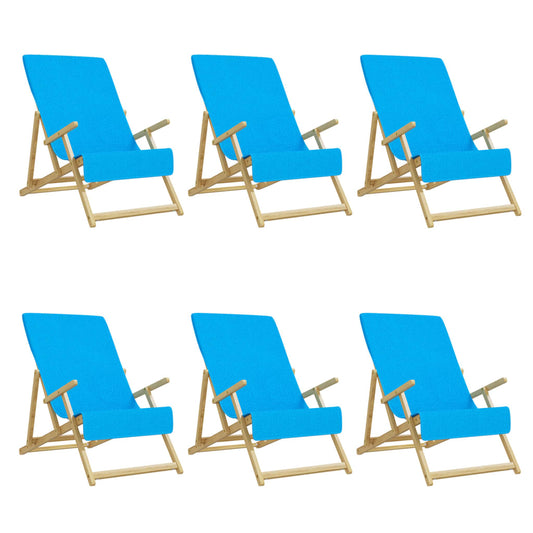 Beach Towels 6 pcs Turquoise 60x135 cm Fabric 400 GSM Beach Towels 6 pcs Turquoise 60x135 cm Fabric 400 GSM