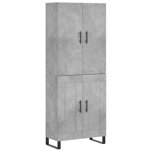 Highboard Concrete Grey 69,5x34x180 cm Engineered Wood Highboard Concrete Grey 69,5x34x180 cm Engineered Wood