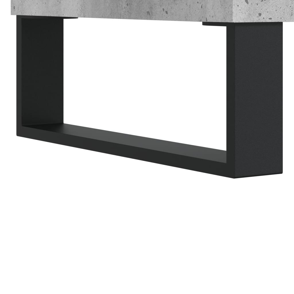 Highboard Concrete Grey 69,5x34x180 cm Engineered Wood