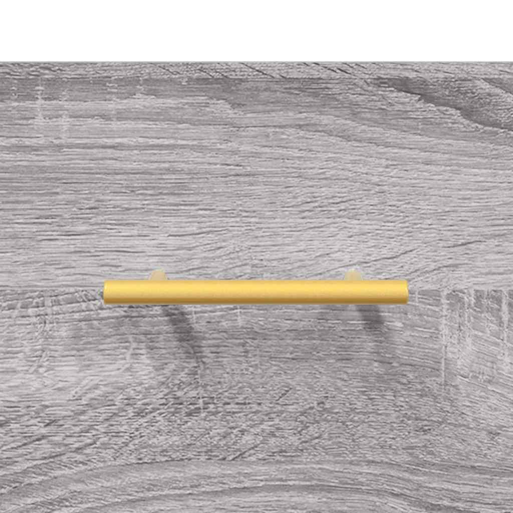 Highboard Grey Sonoma 69,5x34x180 cm Engineered Wood