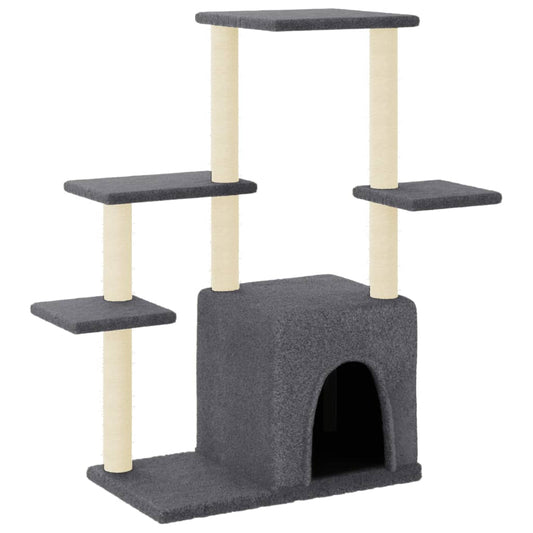 Cat Tree with Sisal Scratching Posts Dark Grey 97.5 cm Cat Tree with Sisal Scratching Posts Dark Grey 97.5 cm