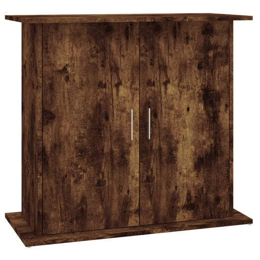 Aquarium Stand Smoked Oak 81x36x73 cm Engineered Wood Aquarium Stand Smoked Oak 81x36x73 cm Engineered Wood