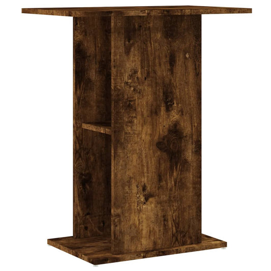 Aquarium Stand Smoked Oak 60.5x36x72.5 cm Engineered Wood Aquarium Stand Smoked Oak 60.5x36x72.5 cm Engineered Wood