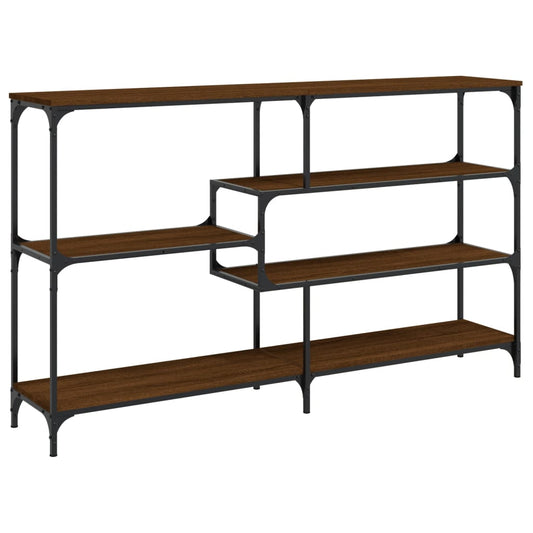 Console Table Brown Oak 160x32x95 cm Engineered Wood Console Table Brown Oak 160x32x95 cm Engineered Wood