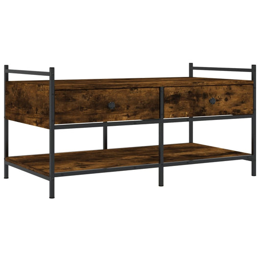 Coffee Table Smoked Oak 99x50x50 cm Engineered Wood Coffee Table Smoked Oak 99x50x50 cm Engineered Wood