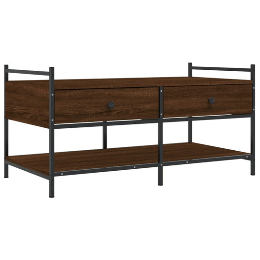 Coffee Table Brown Oak 99x50x50 cm Engineered Wood Coffee Table Brown Oak 99x50x50 cm Engineered Wood