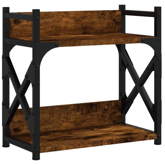 Printer Stand 2-Tier Smoked Oak 40x20x40 cm Engineered Wood Printer Stand 2-Tier Smoked Oak 40x20x40 cm Engineered Wood