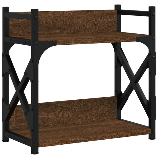 Printer Stand 2-Tier Brown Oak 40x20x40 cm Engineered Wood Printer Stand 2-Tier Brown Oak 40x20x40 cm Engineered Wood