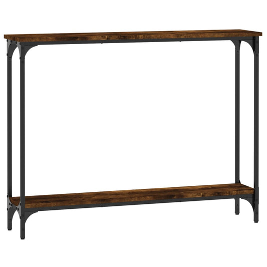 Console Table Smoked Oak 100x22.5x75 cm Engineered Wood Console Table Smoked Oak 100x22.5x75 cm Engineered Wood
