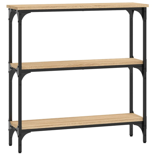 Console Table Sonoma Oak 75x22.5x75 cm Engineered Wood Console Table Sonoma Oak 75x22.5x75 cm Engineered Wood