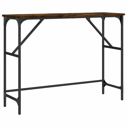 Console Table Smoked Oak 100x32x75 cm Engineered Wood Console Table Smoked Oak 100x32x75 cm Engineered Wood