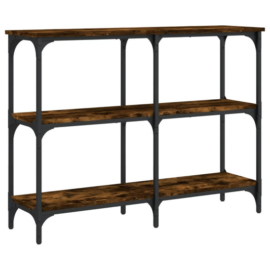 Console Table Smoked Oak 100x29x75 cm Engineered Wood Console Table Smoked Oak 100x29x75 cm Engineered Wood