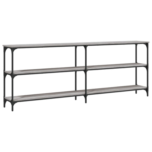 Console Table Grey Sonoma 200x29x75 cm Engineered Wood Console Table Grey Sonoma 200x29x75 cm Engineered Wood