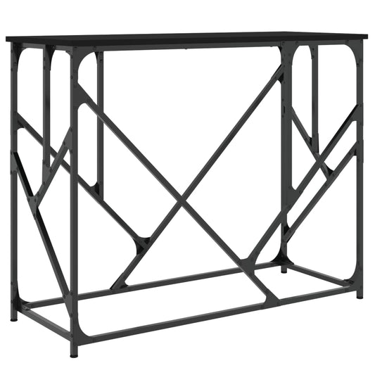 Console Table Black 100x40x80 cm Engineered Wood Console Table Black 100x40x80 cm Engineered Wood