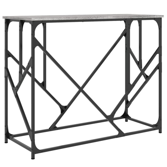 Console Table Grey Sonoma 100x40x80 cm Engineered Wood Console Table Grey Sonoma 100x40x80 cm Engineered Wood