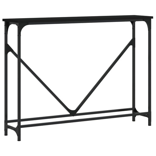Console Table Black 102x22.5x75 cm Engineered Wood Console Table Black 102x22.5x75 cm Engineered Wood