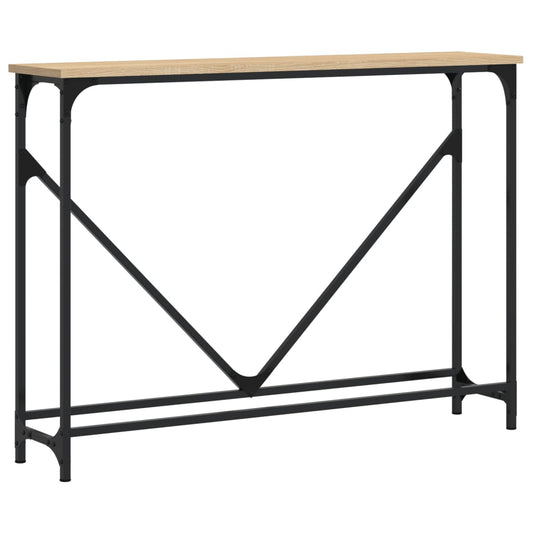 Console Table Sonoma Oak 102x22.5x75 cm Engineered Wood Console Table Sonoma Oak 102x22.5x75 cm Engineered Wood