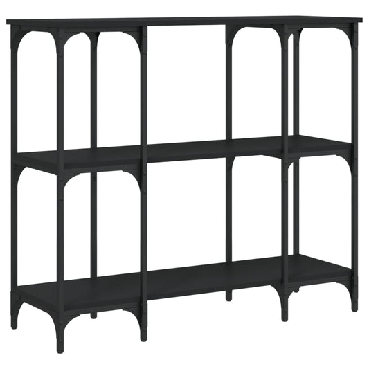 Console Table Black 102x35x90 cm Engineered Wood Console Table Black 102x35x90 cm Engineered Wood