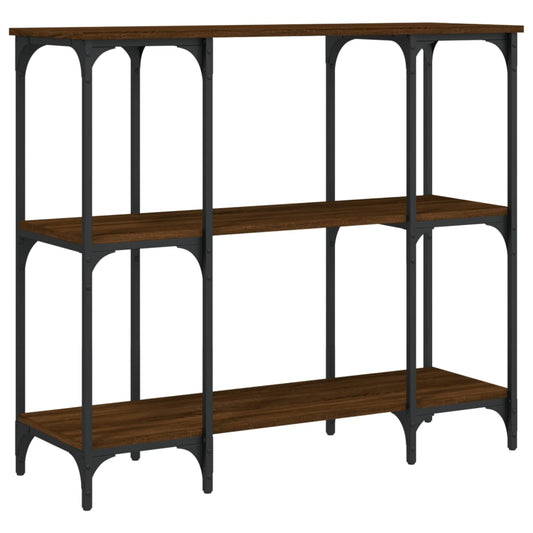 Console Table Brown Oak 102x35x90 cm Engineered Wood Console Table Brown Oak 102x35x90 cm Engineered Wood
