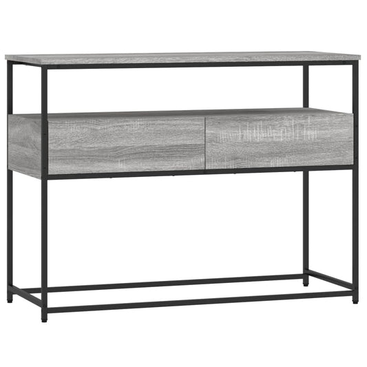 Console Table Grey Sonoma 100x40x75 cm Engineered Wood Console Table Grey Sonoma 100x40x75 cm Engineered Wood