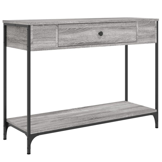 Console Table Grey Sonoma 100x34,5x75 cm Engineered Wood Console Table Grey Sonoma 100x34,5x75 cm Engineered Wood