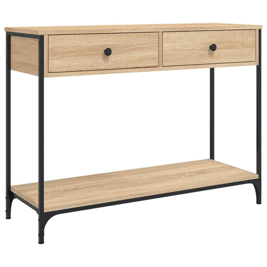 Console Table Sonoma Oak 100x34,5x75 cm Engineered Wood Console Table Sonoma Oak 100x34,5x75 cm Engineered Wood