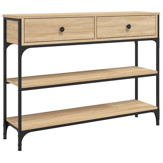 Console Table Sonoma Oak 100x25x75 cm Engineered Wood Console Table Sonoma Oak 100x25x75 cm Engineered Wood