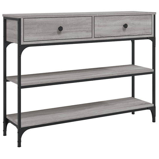 Console Table Grey Sonoma 100x25x75 cm Engineered Wood Console Table Grey Sonoma 100x25x75 cm Engineered Wood