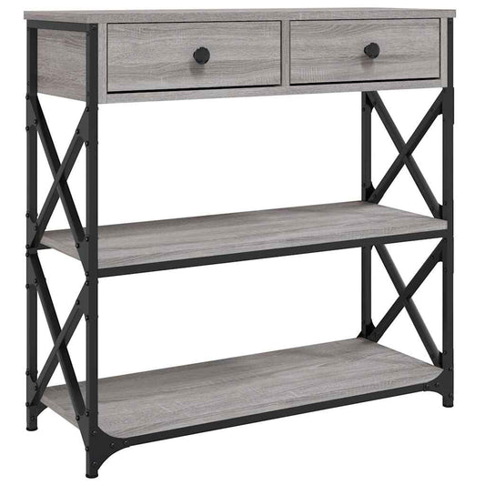 Console Table Grey Sonoma 75x28x75 cm Engineered Wood Console Table Grey Sonoma 75x28x75 cm Engineered Wood
