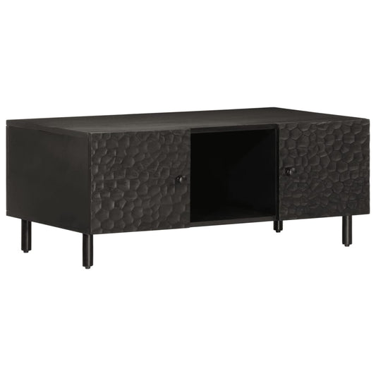 Coffee Table Black 100x54x40 cm Solid Wood Mango Coffee Table Black 100x54x40 cm Solid Wood Mango
