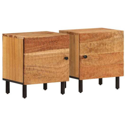 Bedside Cabinets 2 pcs 40x33x46 cm Solid Wood Acacia Bedside Cabinets 2 pcs 40x33x46 cm Solid Wood Acacia