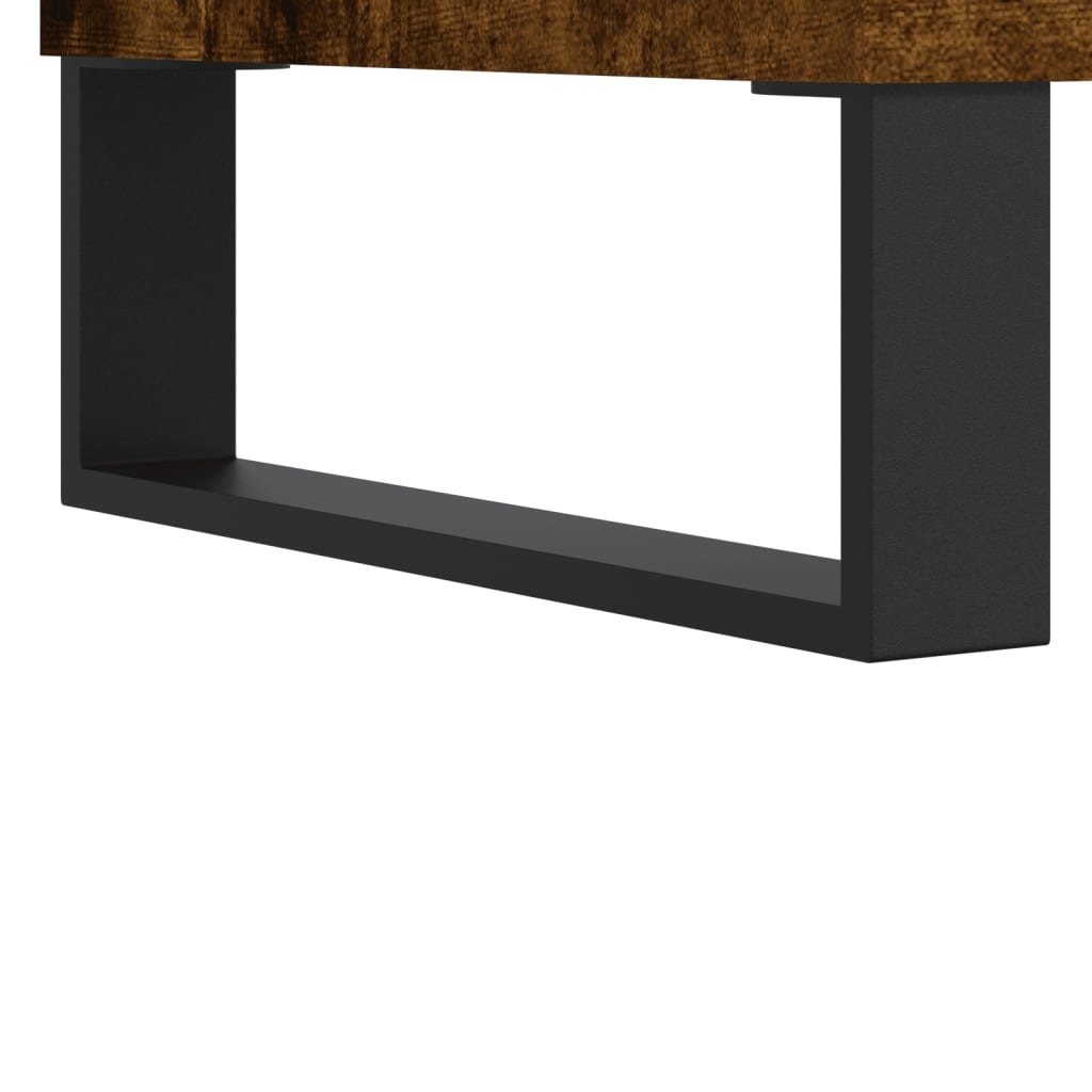 Sideboard Smoked Oak 100x36x60 cm Engineered Wood