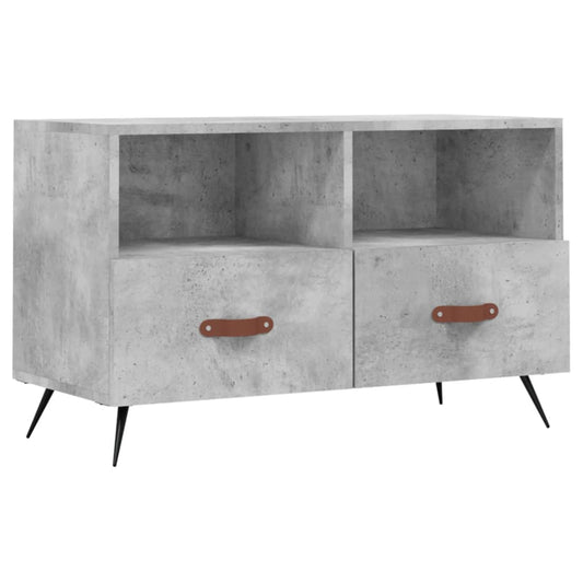 TV Cabinet Concrete Grey 80x36x50 cm Engineered Wood TV Cabinet Concrete Grey 80x36x50 cm Engineered Wood