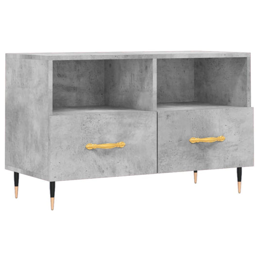 TV Cabinet Concrete Grey 80x36x50 cm Engineered Wood TV Cabinet Concrete Grey 80x36x50 cm Engineered Wood